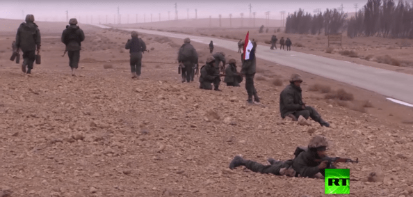 RT Arabic was one of the only foreign news organisations stationed with Syrian Army troops during the 2017 Palmyra Offensive.