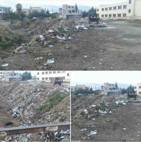 A November 2017 post depicting trash-filled streets in Talaat Rekhtin.