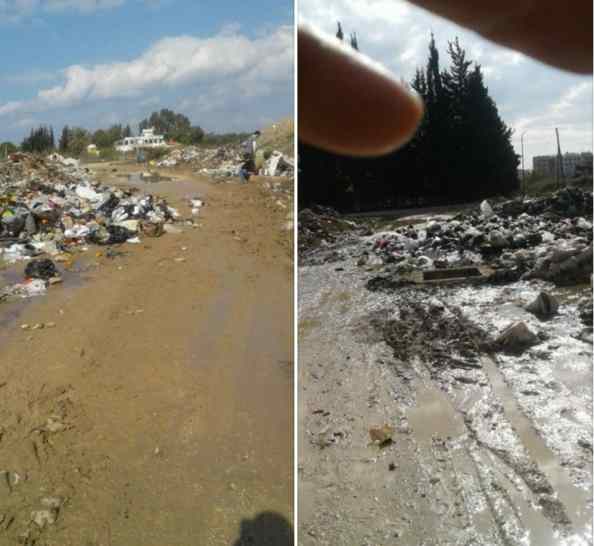 A January 2018 post from the city of Latakia showing piles of trash in the Naqa'a neighbourhood.